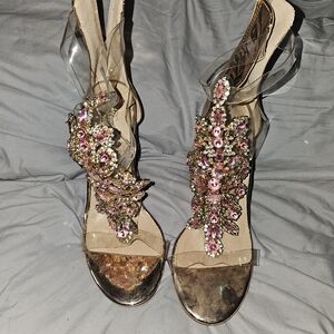 Elegant Embellished Women's Heels